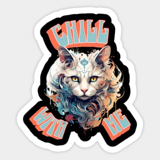 Chill With Me Sticker